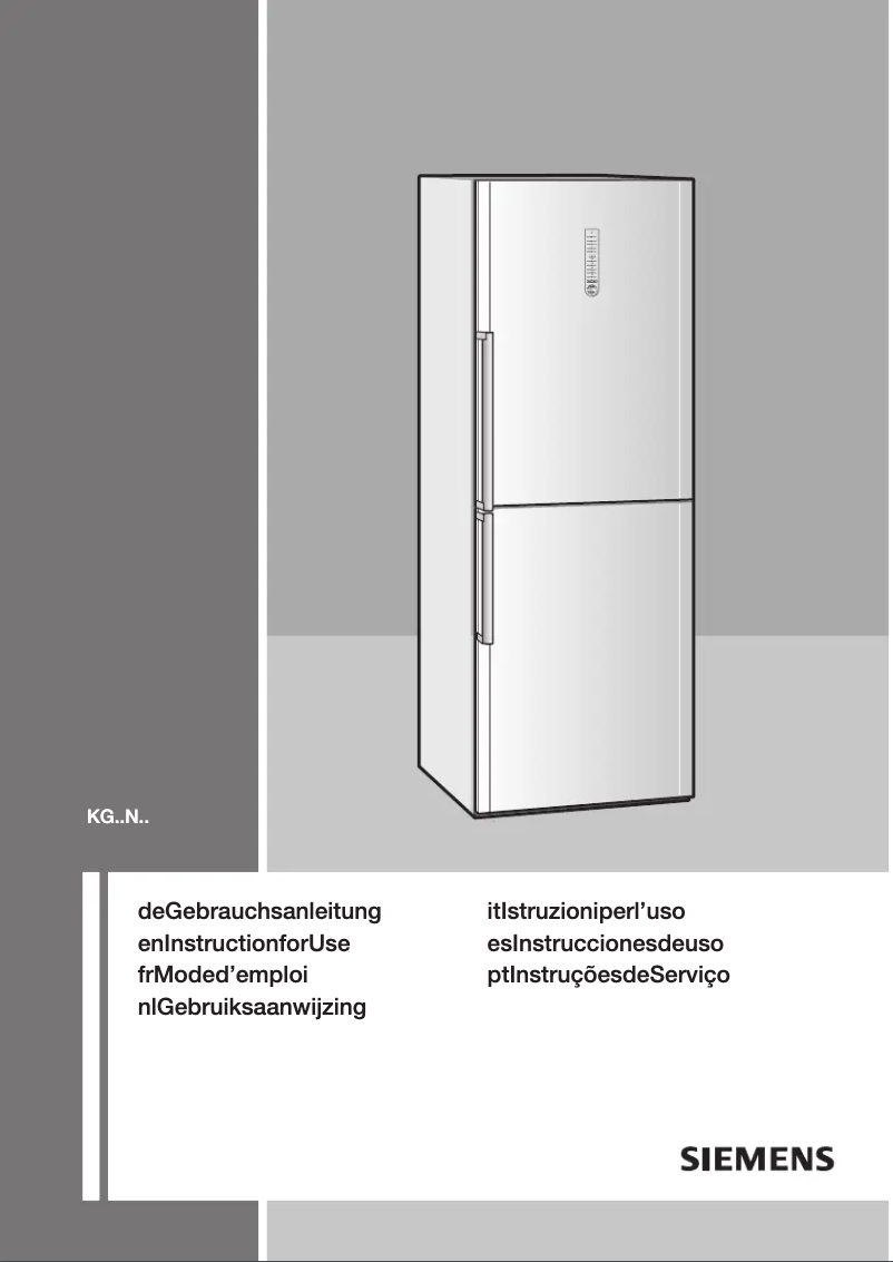 Page 1 de la notice Manuel utilisateur Siemens KG 36NH10