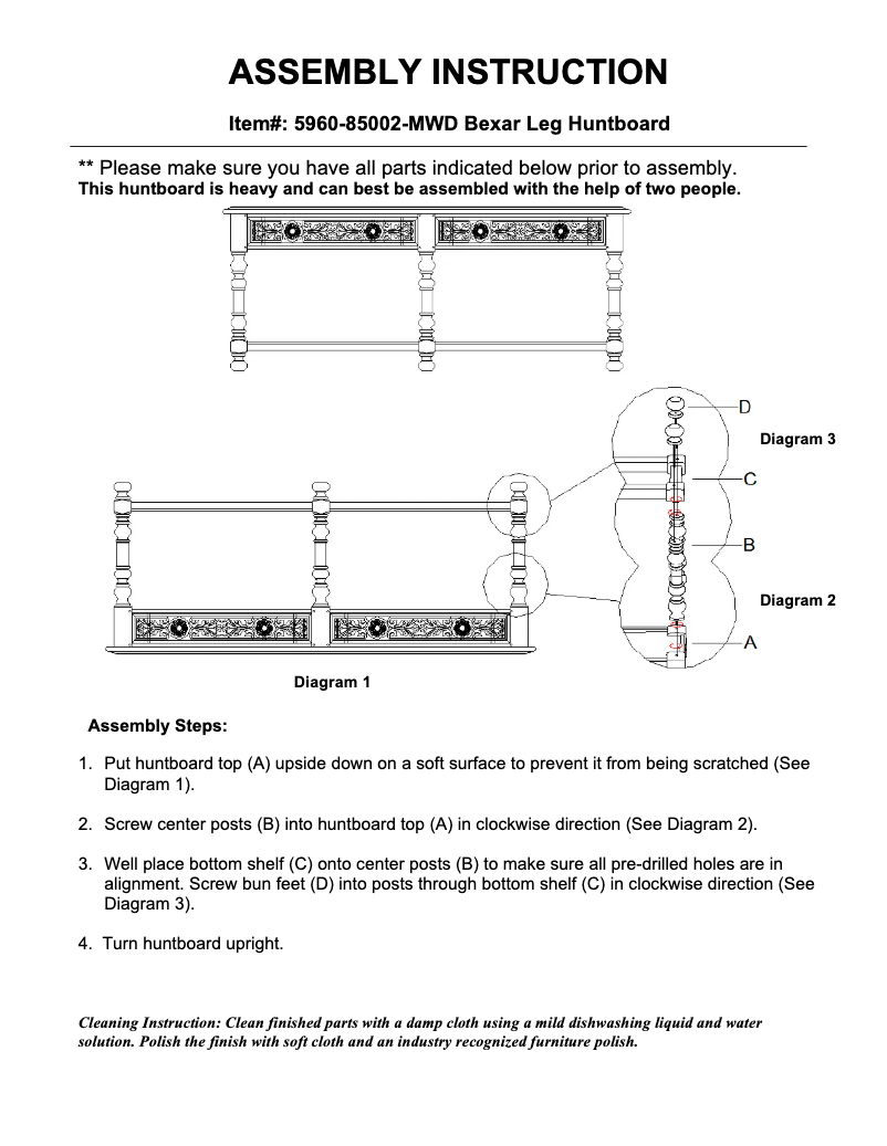 Page 1 de la notice Manuel utilisateur Hooker 5960-85002-MWD