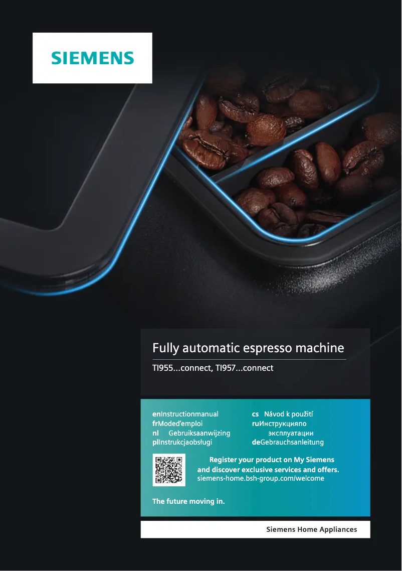 Page 1 de la notice Manuel utilisateur Siemens EQ.9 plus connect s700 TI9573X5RW