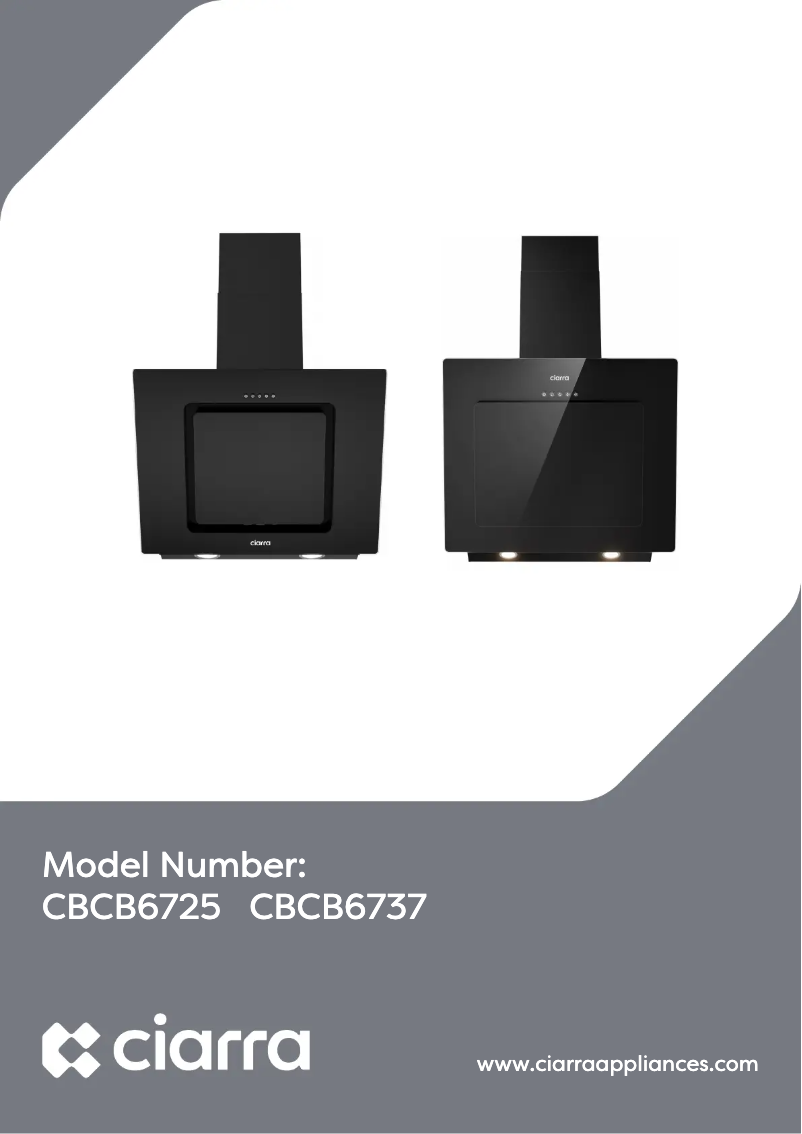 Page 1 de la notice Manuel utilisateur Ciarra CBCB6725