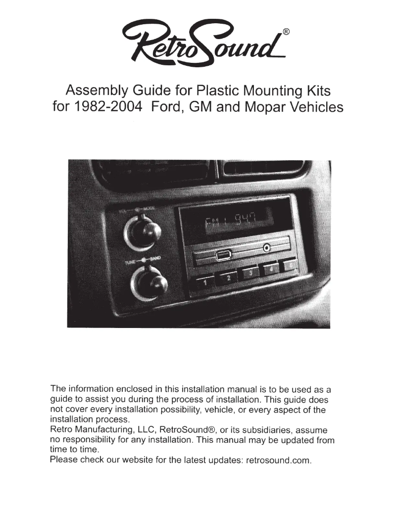 Page 1 de la notice Manuel utilisateur RetroSound 270-670