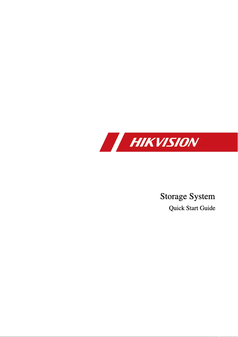 Page 1 de la notice Manuel utilisateur Hikvision DS-A72024R