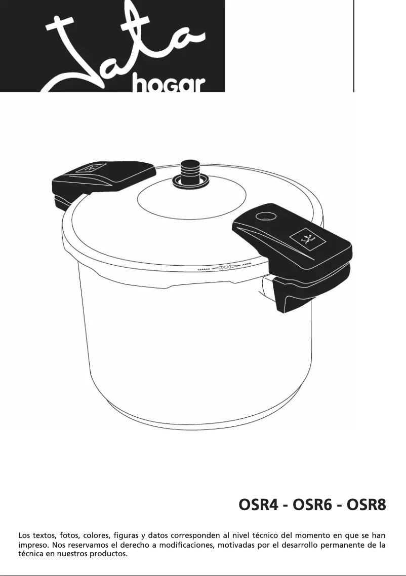 Page 1 de la notice Manuel utilisateur Jata OSR8