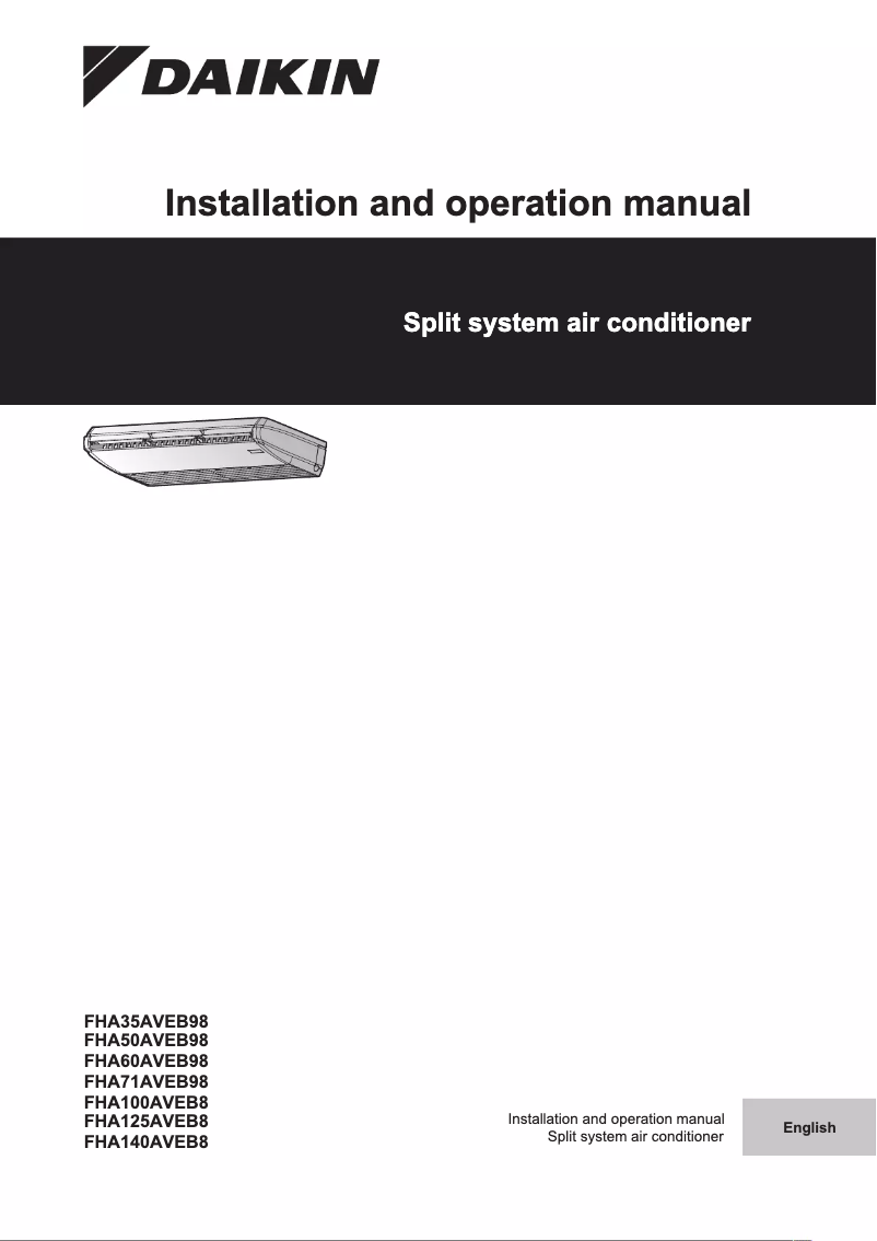 Página 1 del manual Manual de usuario Daikin FHA35AVEB98