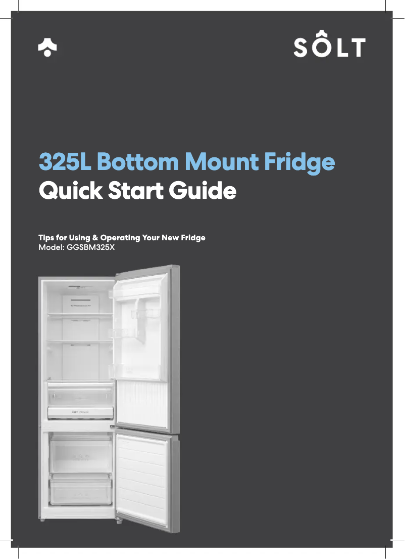 Page 1 de la notice Guide de démarrage rapide Sôlt GGSBM325X