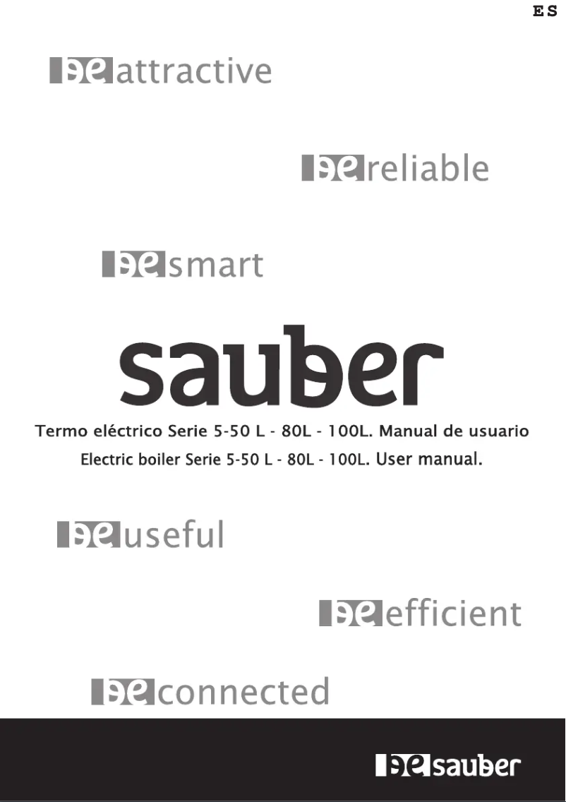 Página 1 del manual Manual de usuario Sauber SERIE 5-100L