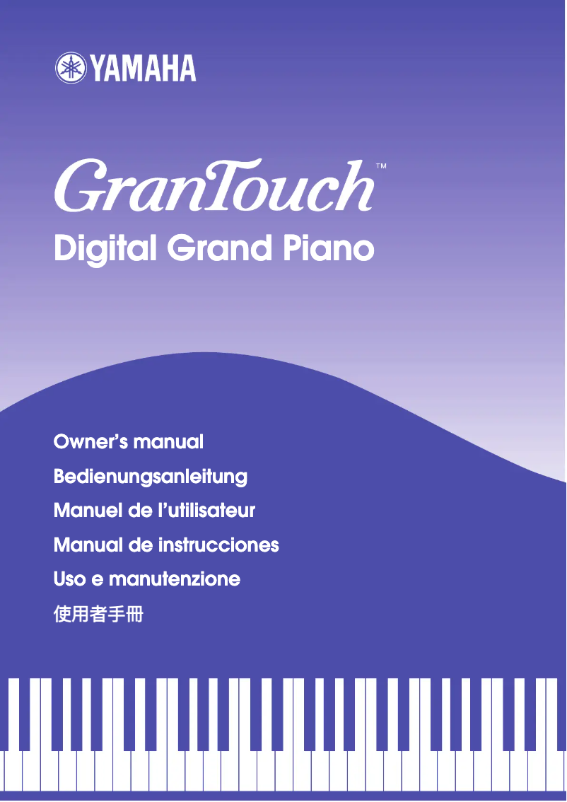 Page 1 de la notice Manuel utilisateur Yamaha GranTouch