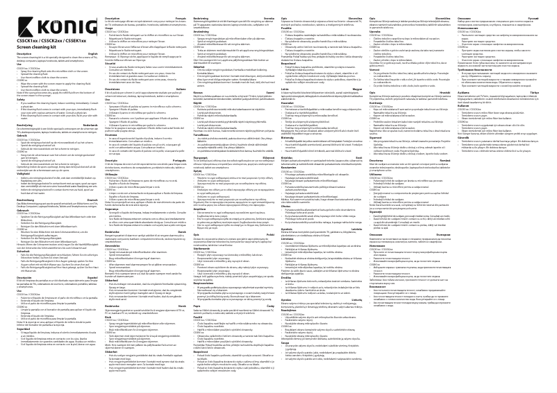 Page 1 de la notice Manuel utilisateur Konig CSSCK200