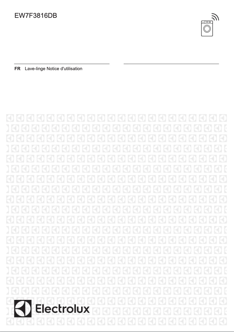 Page 1 de la notice Manuel utilisateur Electrolux EW7F3816DB