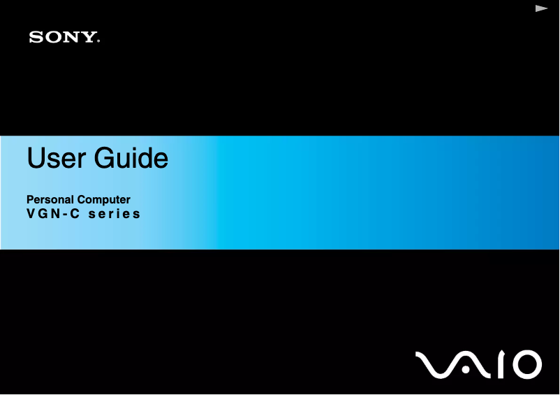 Página 1 del manual Manual de usuario Sony Vaio VGN-C2SR