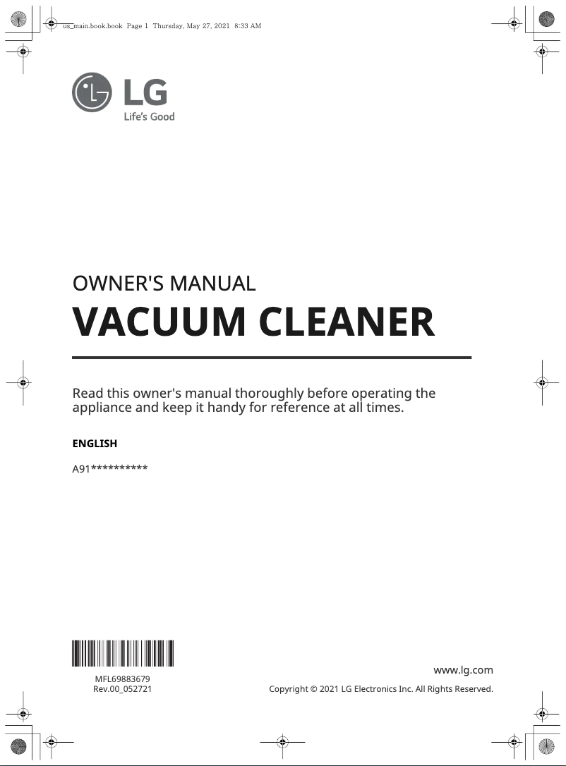 Página 1 del manual Manual de usuario LG A915RM