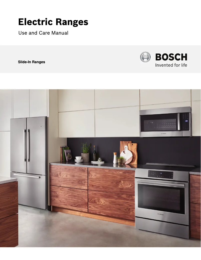 Page 1 of the manual User Manual Bosch HEI8056C