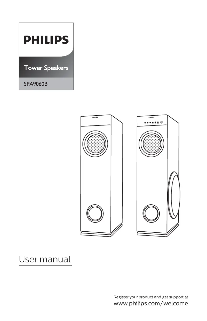 Page 1 of the manual User Manual Philips SPA9060B