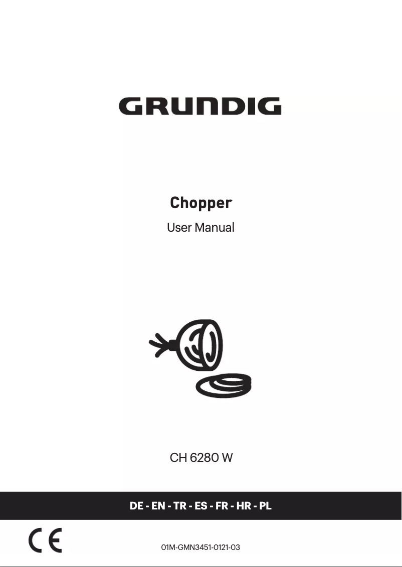 Página 1 del manual Manual de usuario Grundig CH 6280 W