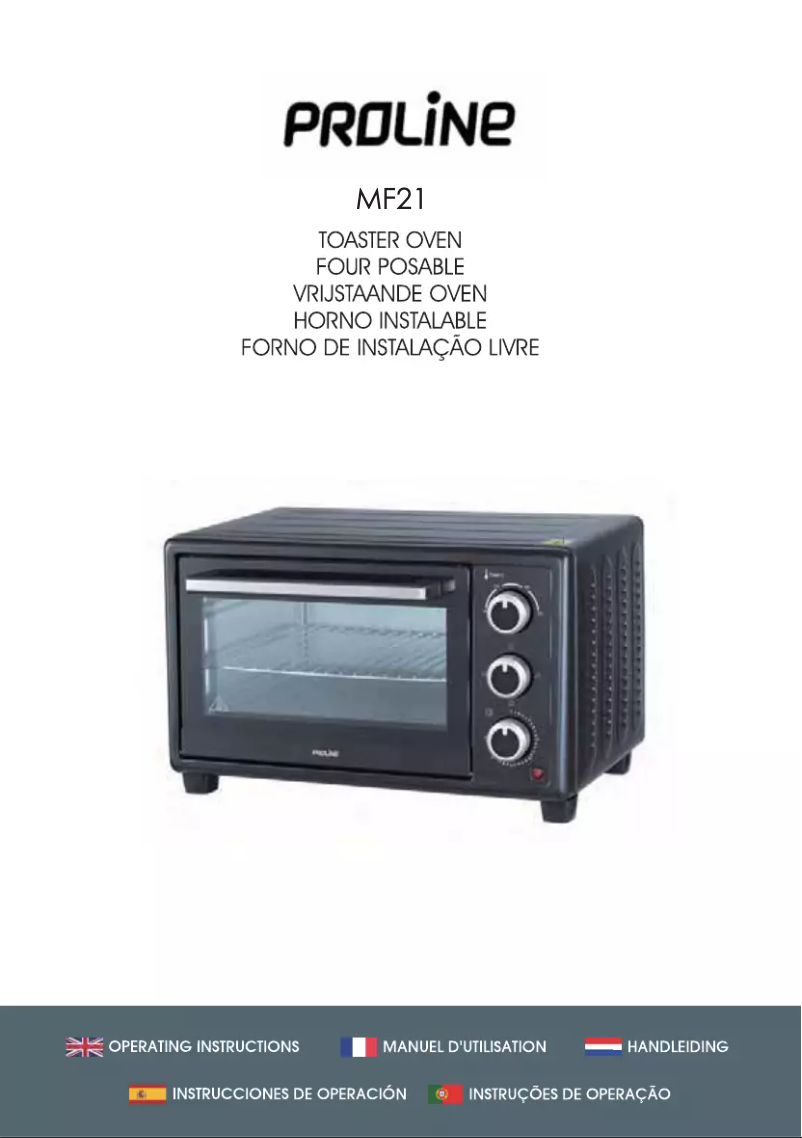 Page 1 of the manual User Manual Proline MF21