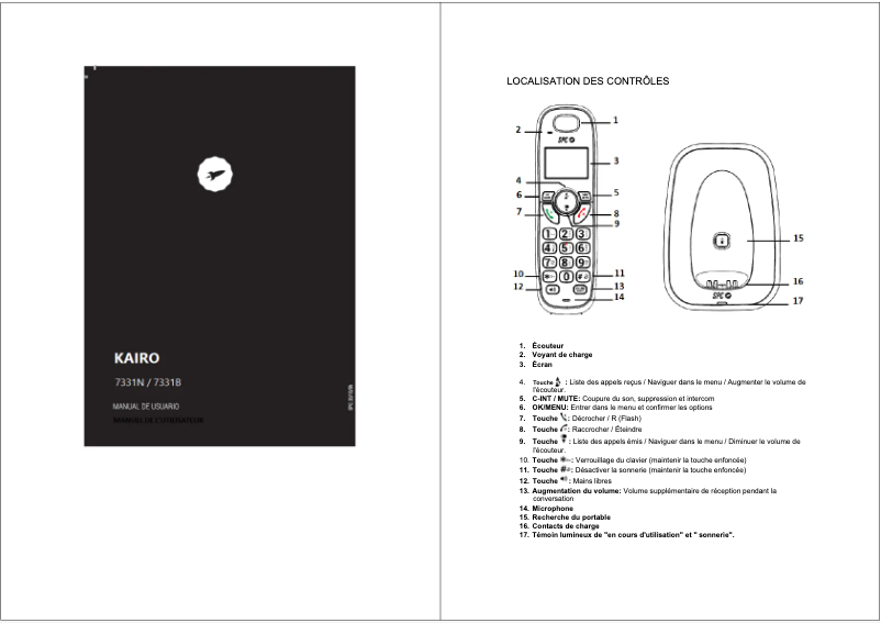 Imagen de la primera página del manual del dispositivo Kairo