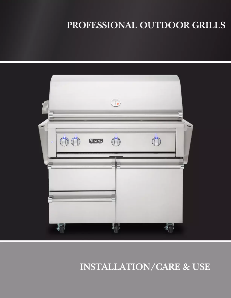 Page 1 de la notice Instructions / montage Viking VQGI5361LSS