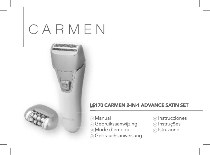 Page 1 de la notice Manuel utilisateur Carmen 2-in-1 Advance Satin Set LS170