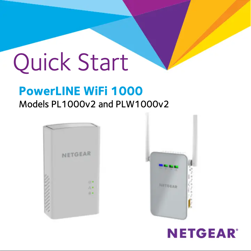 Page 1 of the manual User Manual Netgear PLW1000 WiFi