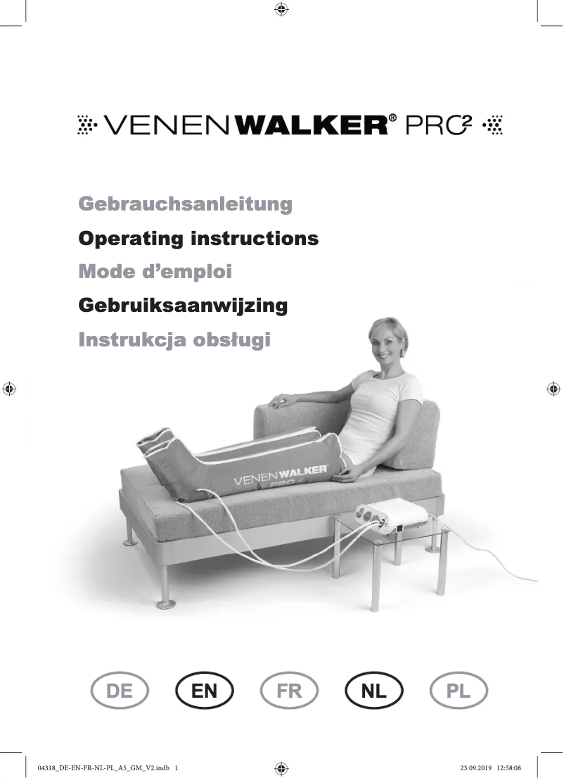 Page 1 de la notice Manuel utilisateur Venenwalker PRO2