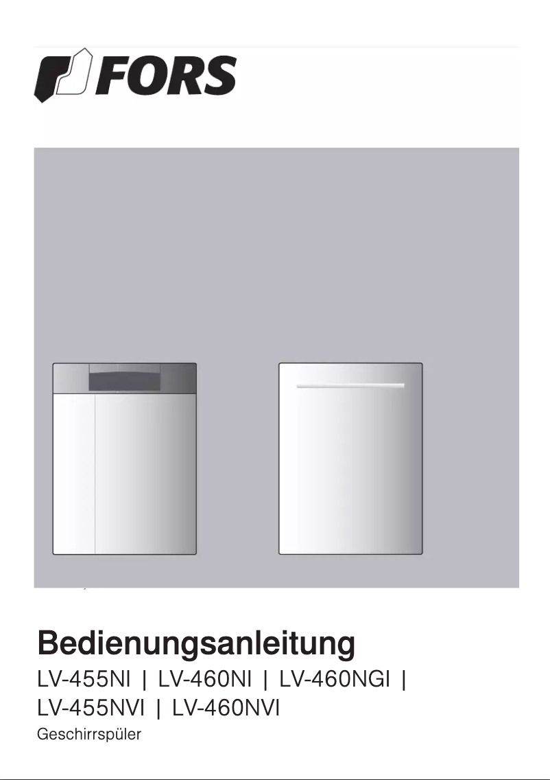 Page 1 de la notice Manuel utilisateur Fors LV 455 Ni N