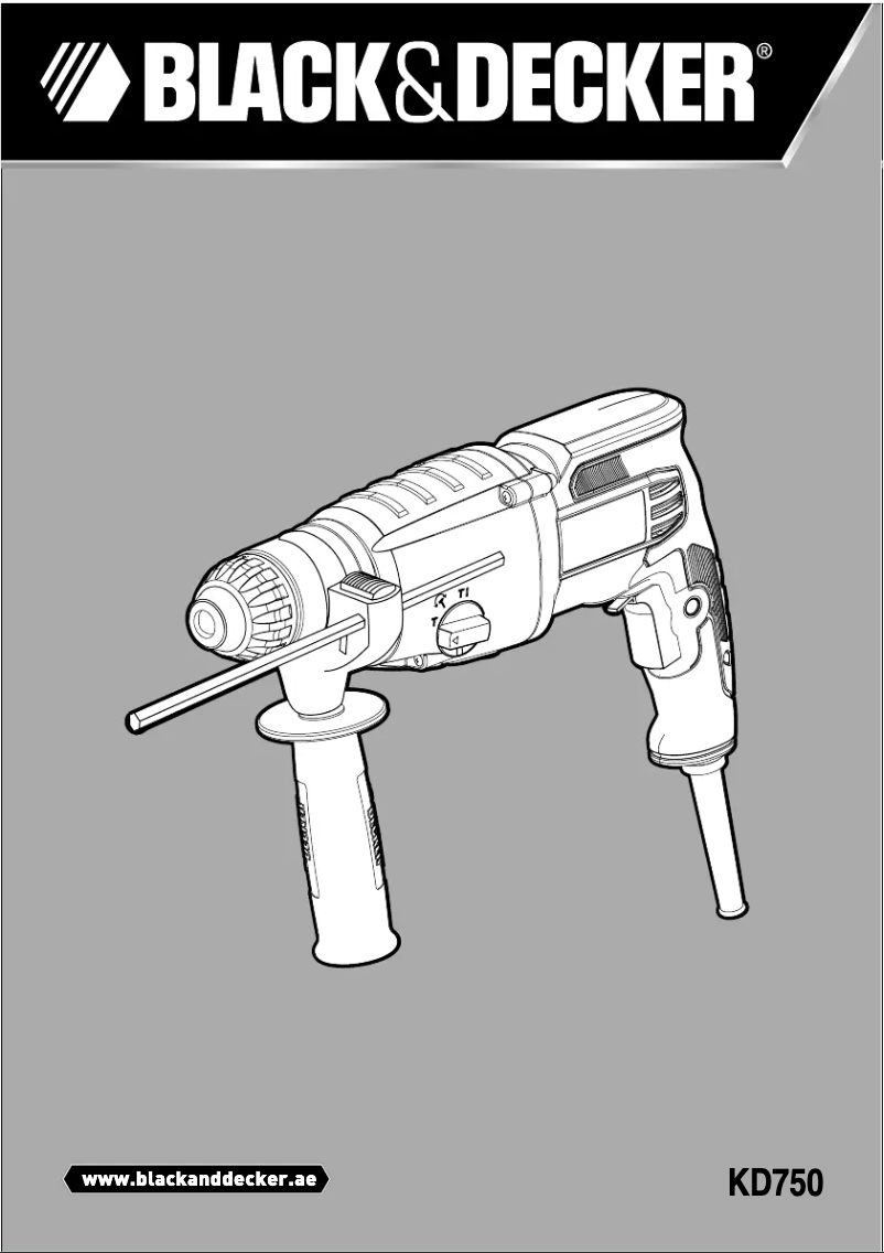 Page 1 de la notice Manuel utilisateur Black & Decker KD750