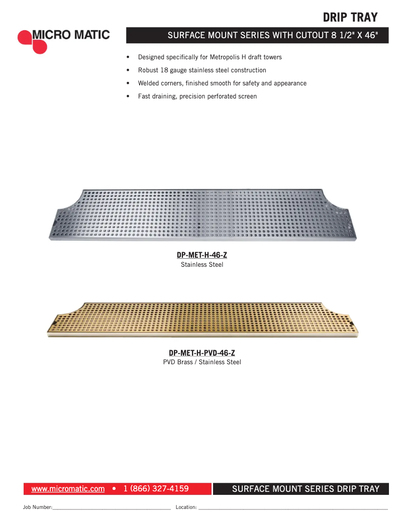 Página 1 del manual Manual de usuario Micro Matic DP-MET-H-46-Z