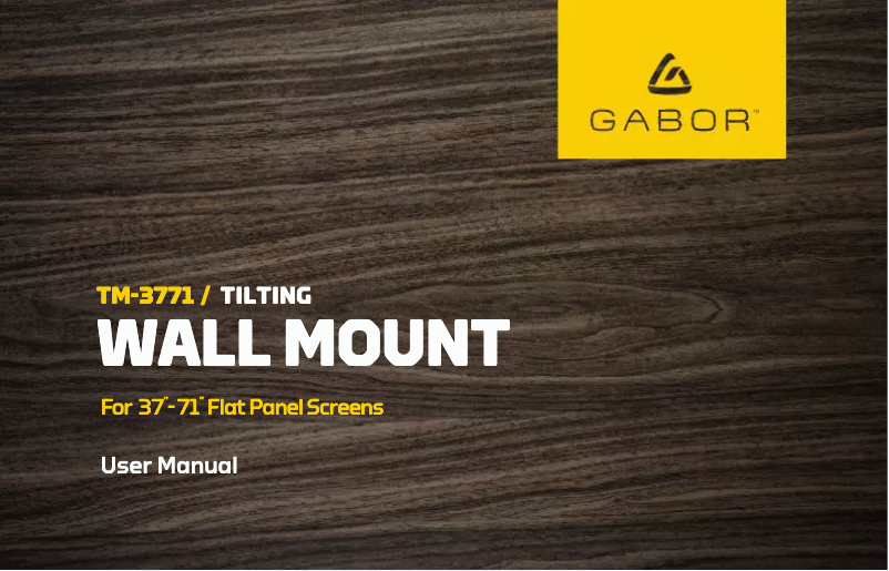 Page 1 de la notice Manuel utilisateur Gabor TM-3771