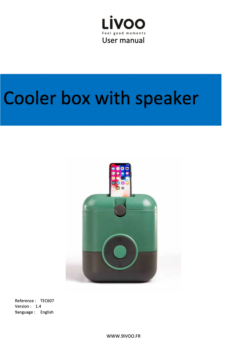 Página 1 del manual Manual de usuario Livoo TEC607