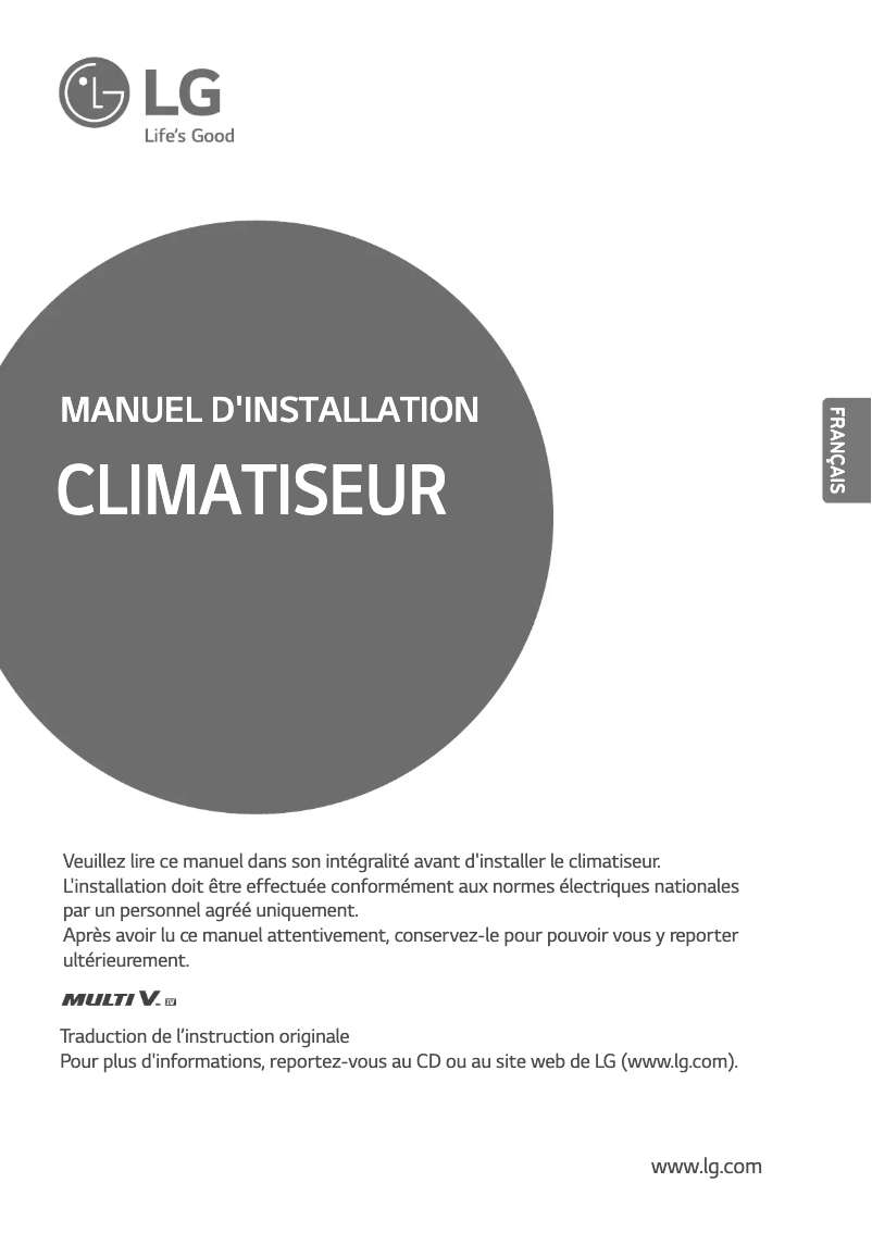Página 1 del manual Guía de instalación LG ARUB180LTE4