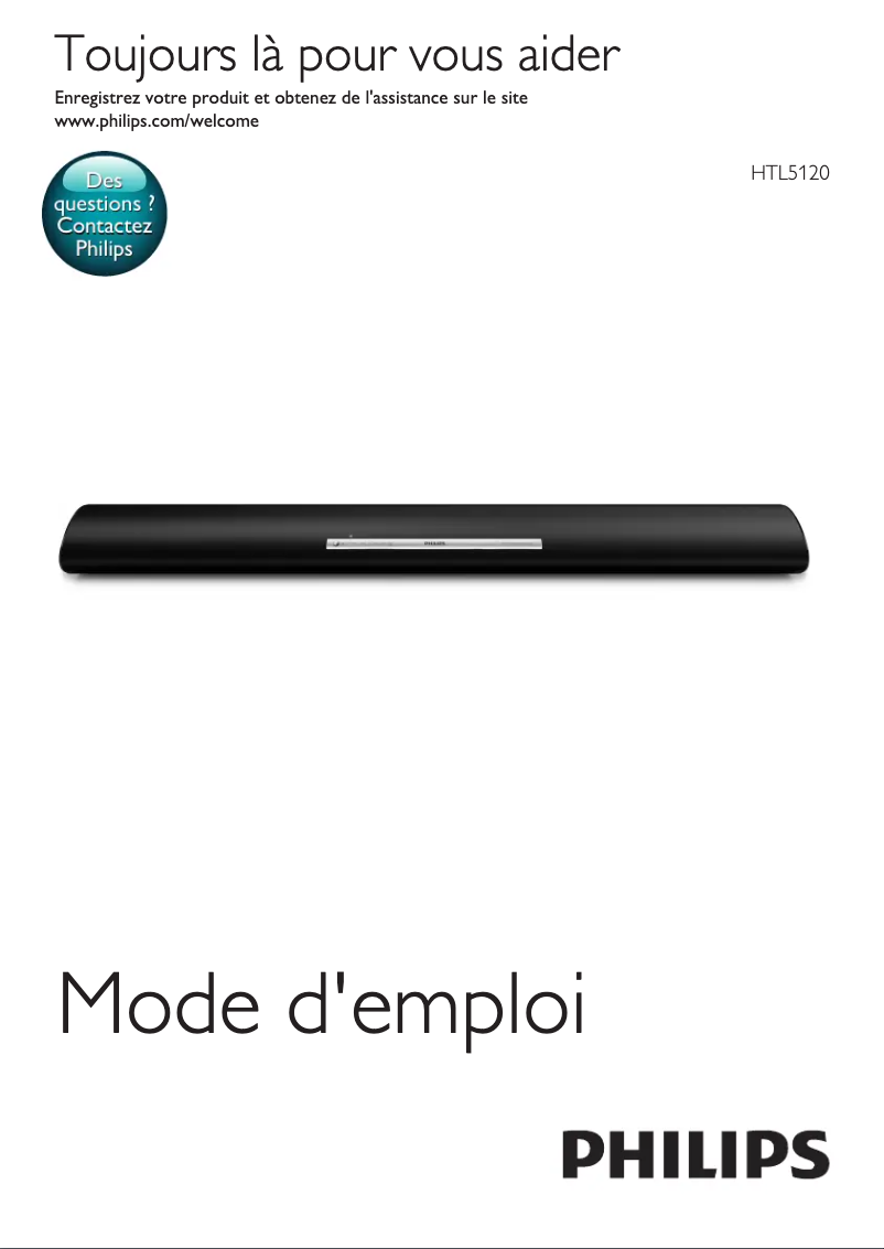 Page n°1 - Manuel utilisateur Philips HTL5120