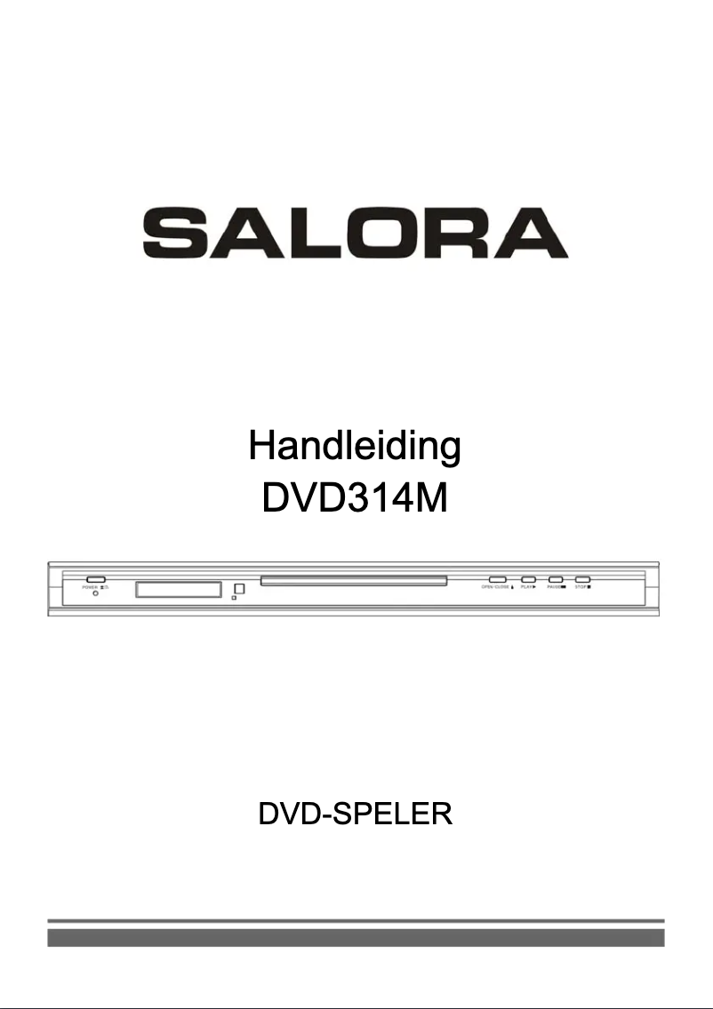 Page 1 de la notice Manuel utilisateur Salora DVD314M