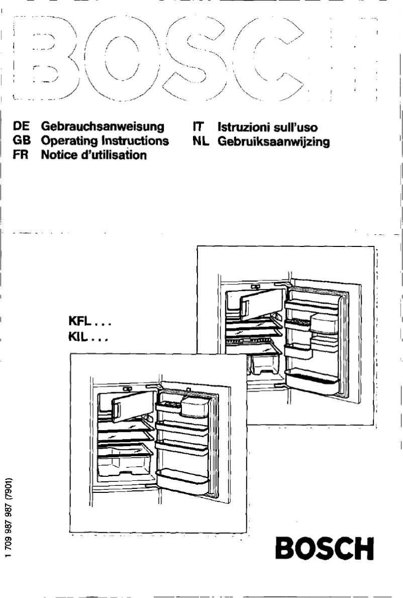 Page 1 of the manual User Manual Bosch KFL16451