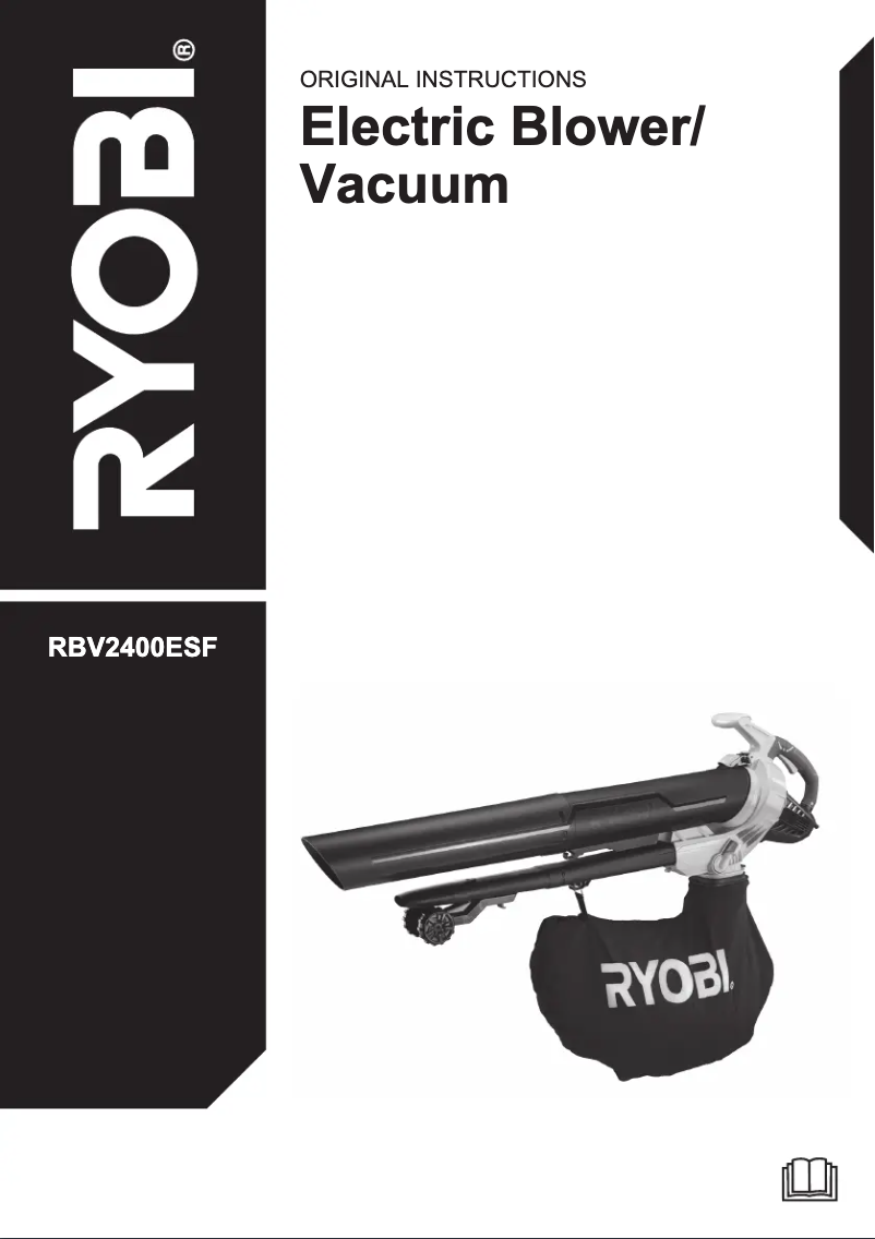 Página 1 del manual Manual de usuario RYOBI RBV2400ESF