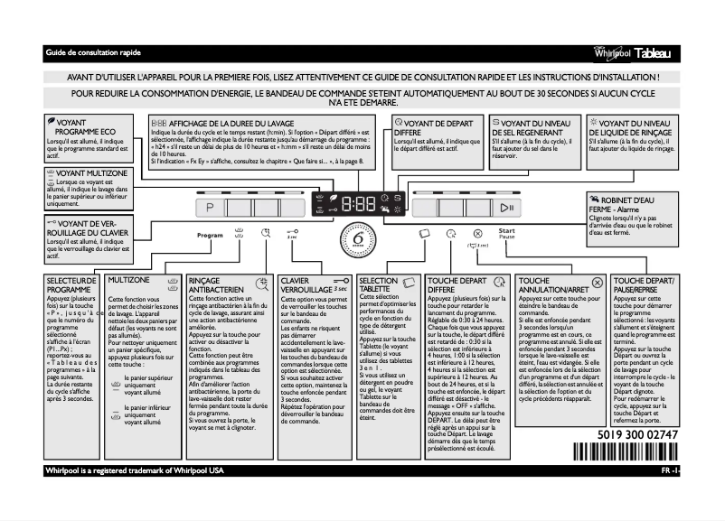 Página 1 del manual Manual de usuario Whirlpool ADPL 7070 IX