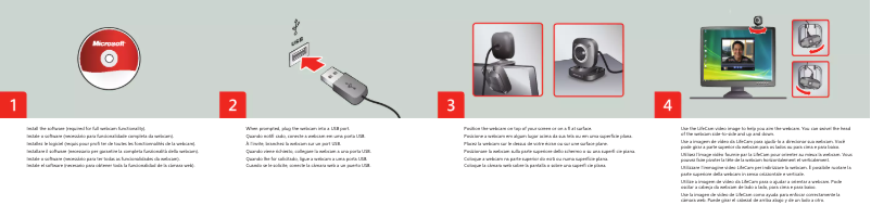 Page 1 de la notice Manuel utilisateur Microsoft LifeCam VX-2000