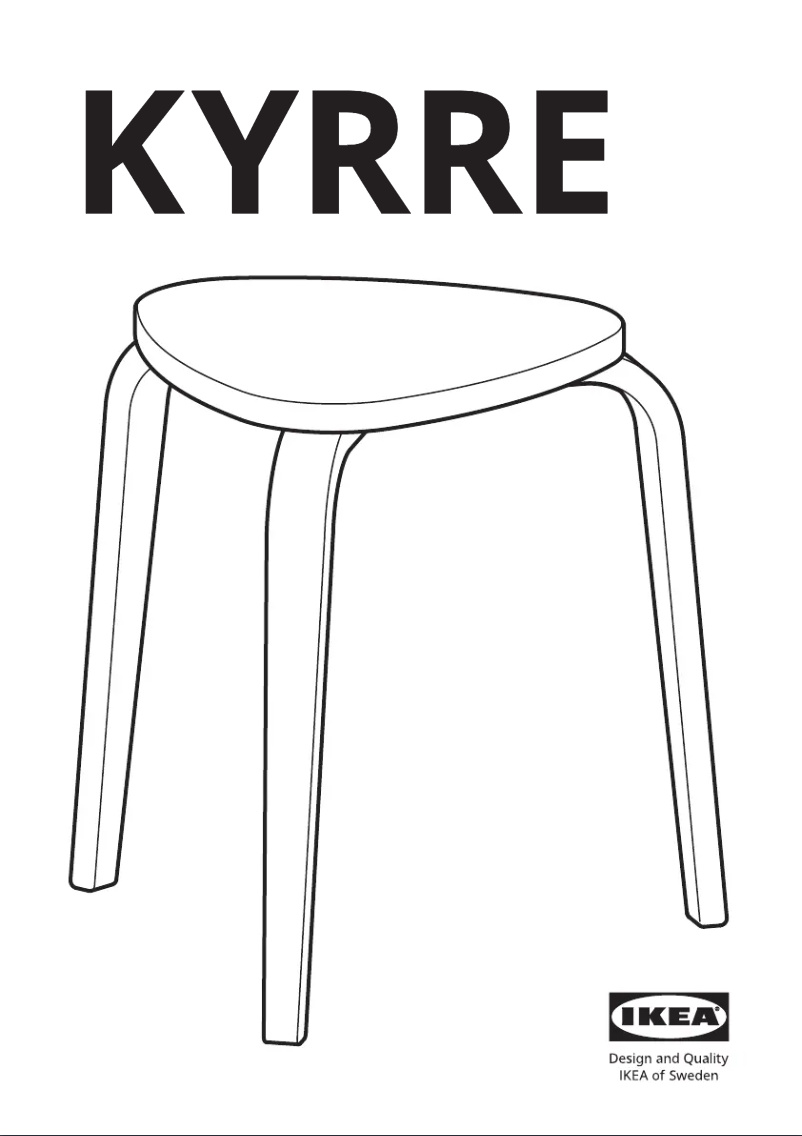 Page 1 de la notice Manuel utilisateur Ikea KYRRE 704.349.76