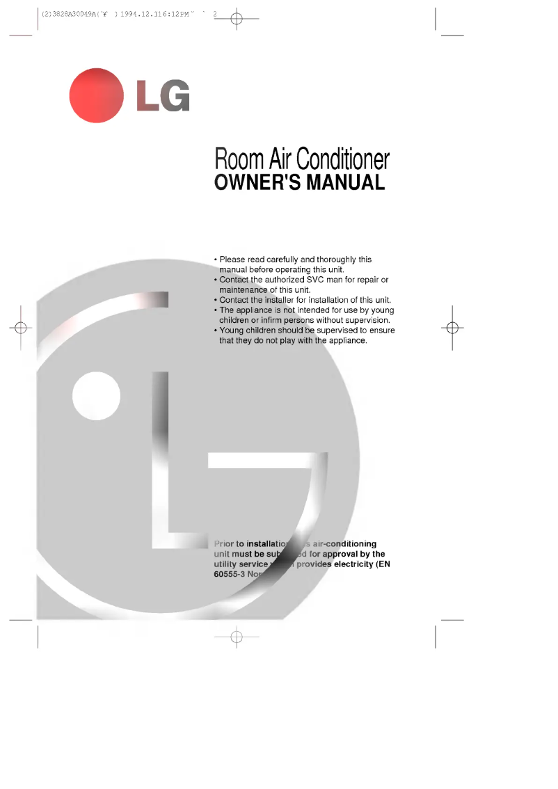 Page 1 de la notice Manuel utilisateur LG LSNK1861HL