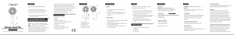 Página 1 del manual Manual de usuario Vitammy Dream Dual Fan