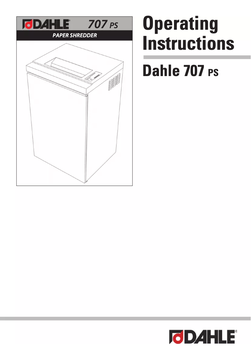 Page 1 de la notice Manuel utilisateur Dahle PowerTEC 707
