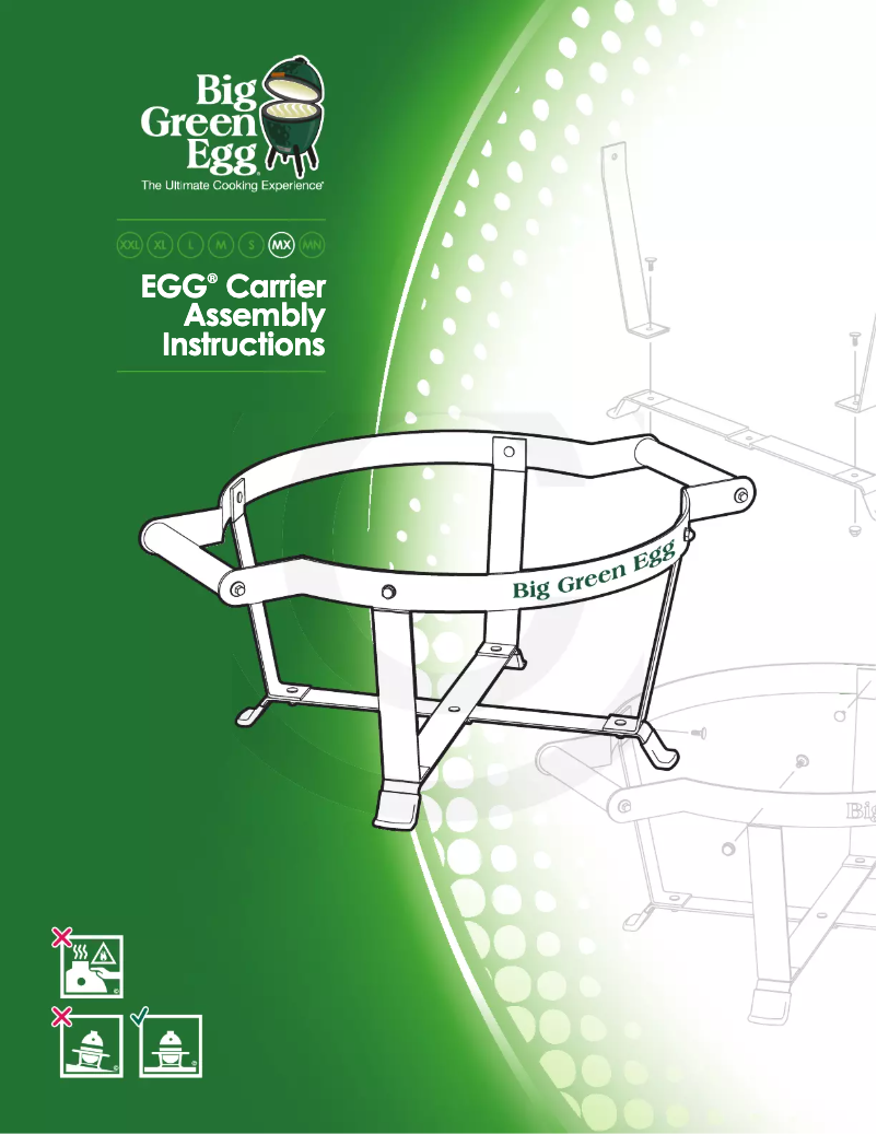 Page 1 de la notice Manuel utilisateur Big Green Egg MiniMax