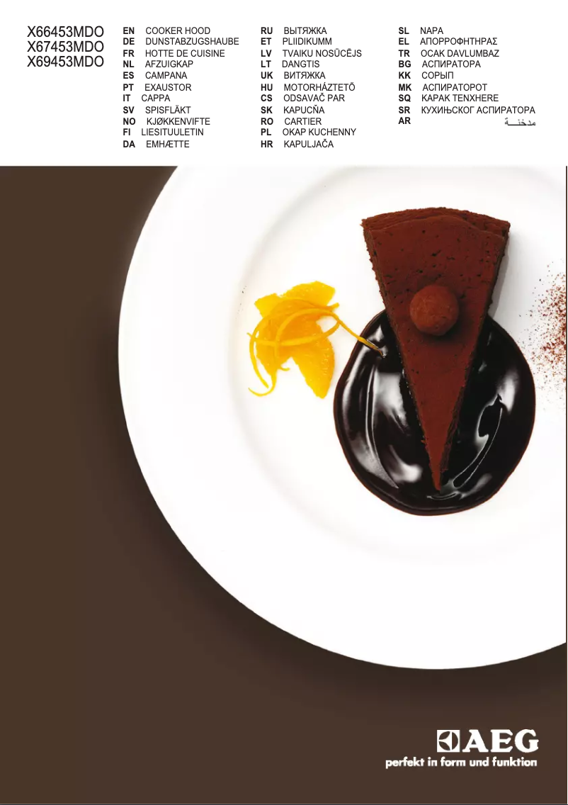 Page 1 de la notice Manuel utilisateur AEG X67453MD0