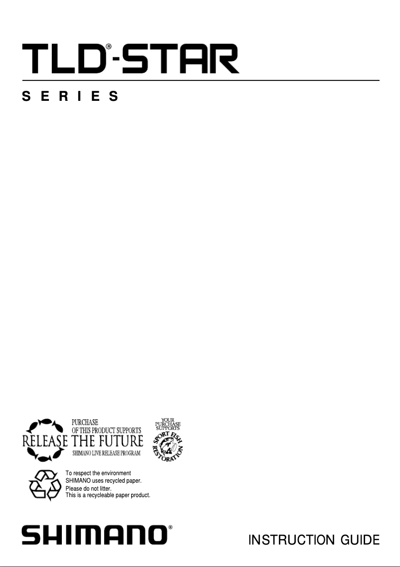 Page 1 de la notice Manuel utilisateur Shimano TLD-Star 15 30S