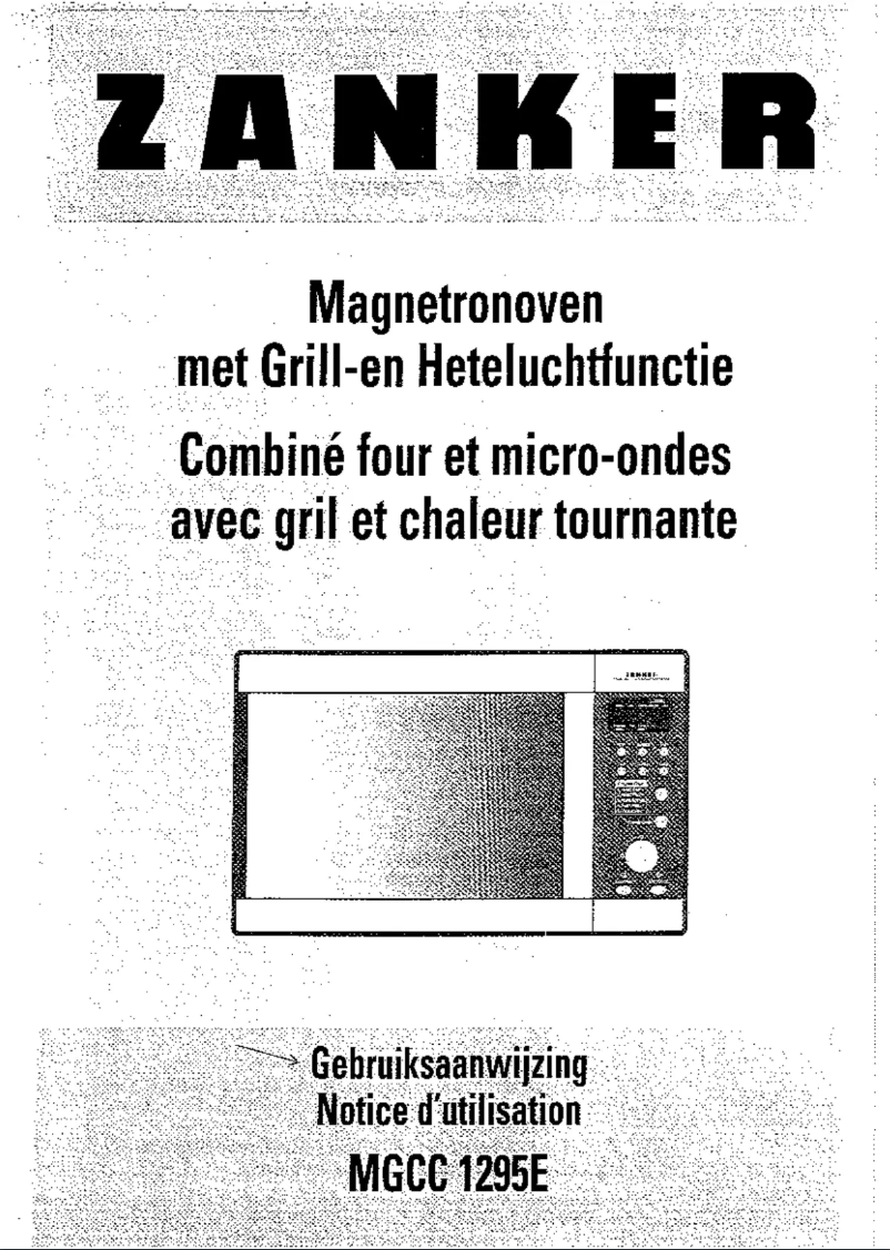 Page 1 de la notice Manuel utilisateur Zanker Mgcc 1295 e