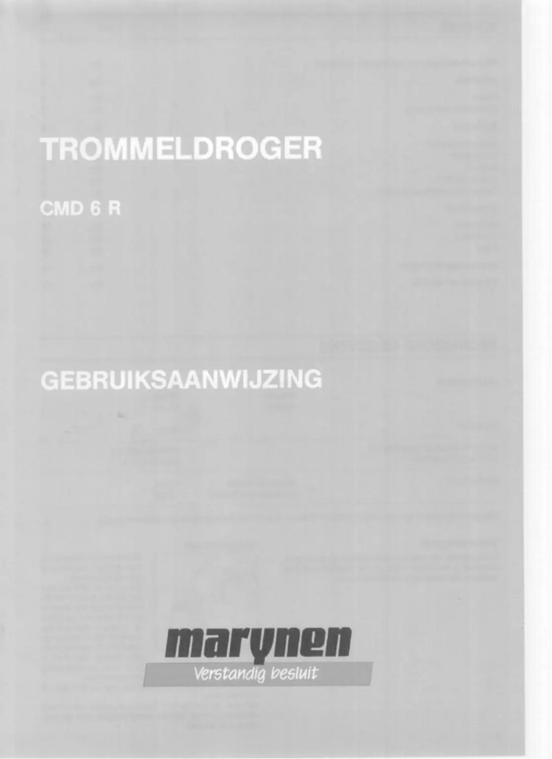 Page 1 of the manual User Manual Marynen CMD 6 R