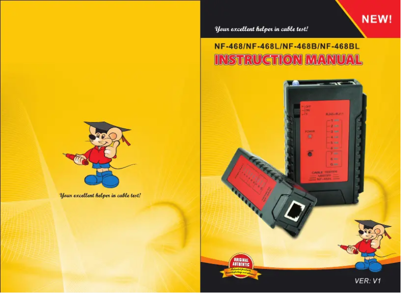 Page 1 de la notice Manuel utilisateur Noyafa NF-468B