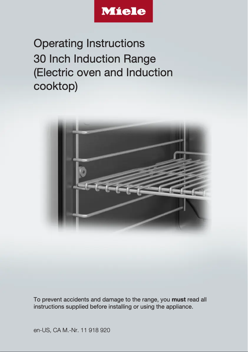 Página 1 del manual Manual de usuario Miele 11791520