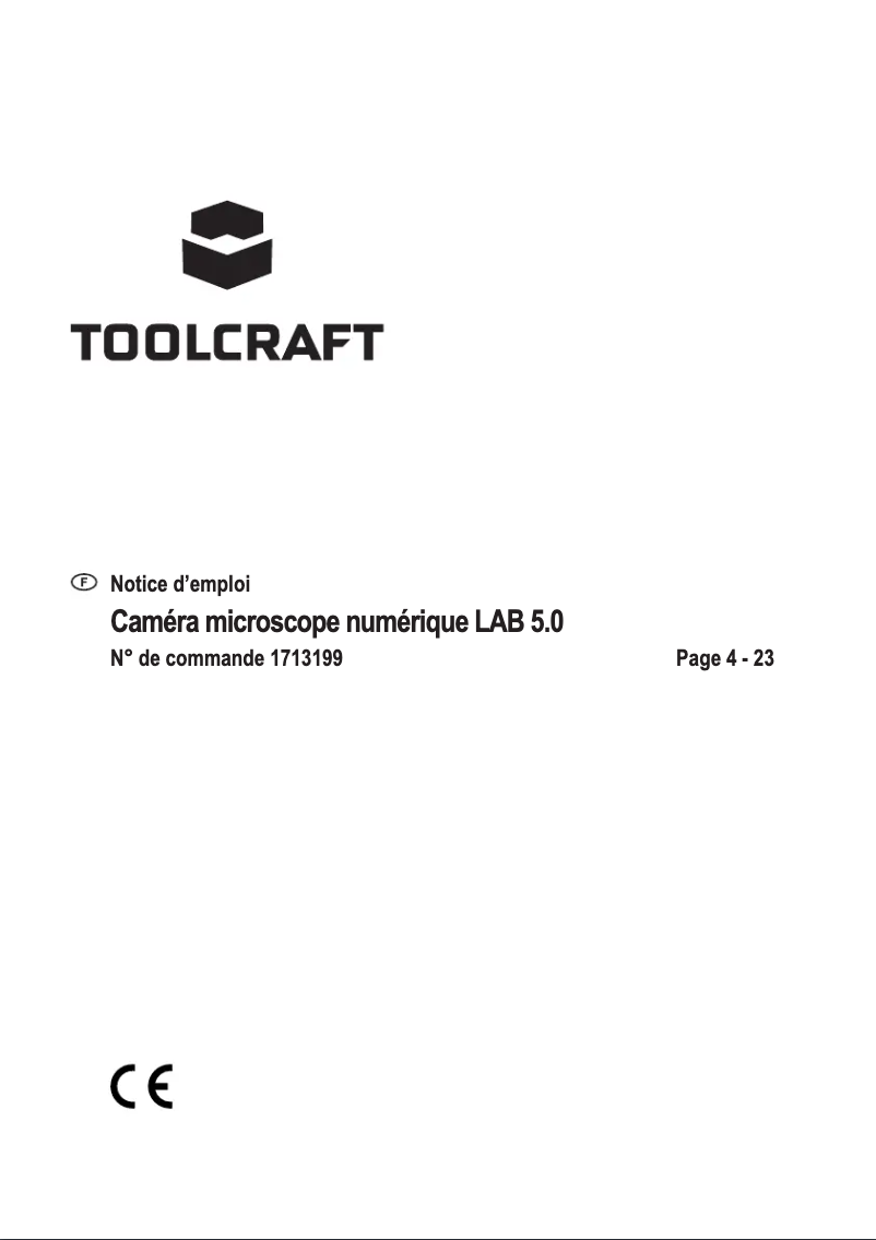 Page 1 de la notice Manuel utilisateur Toolcraft DigiMicro Lab 5.0