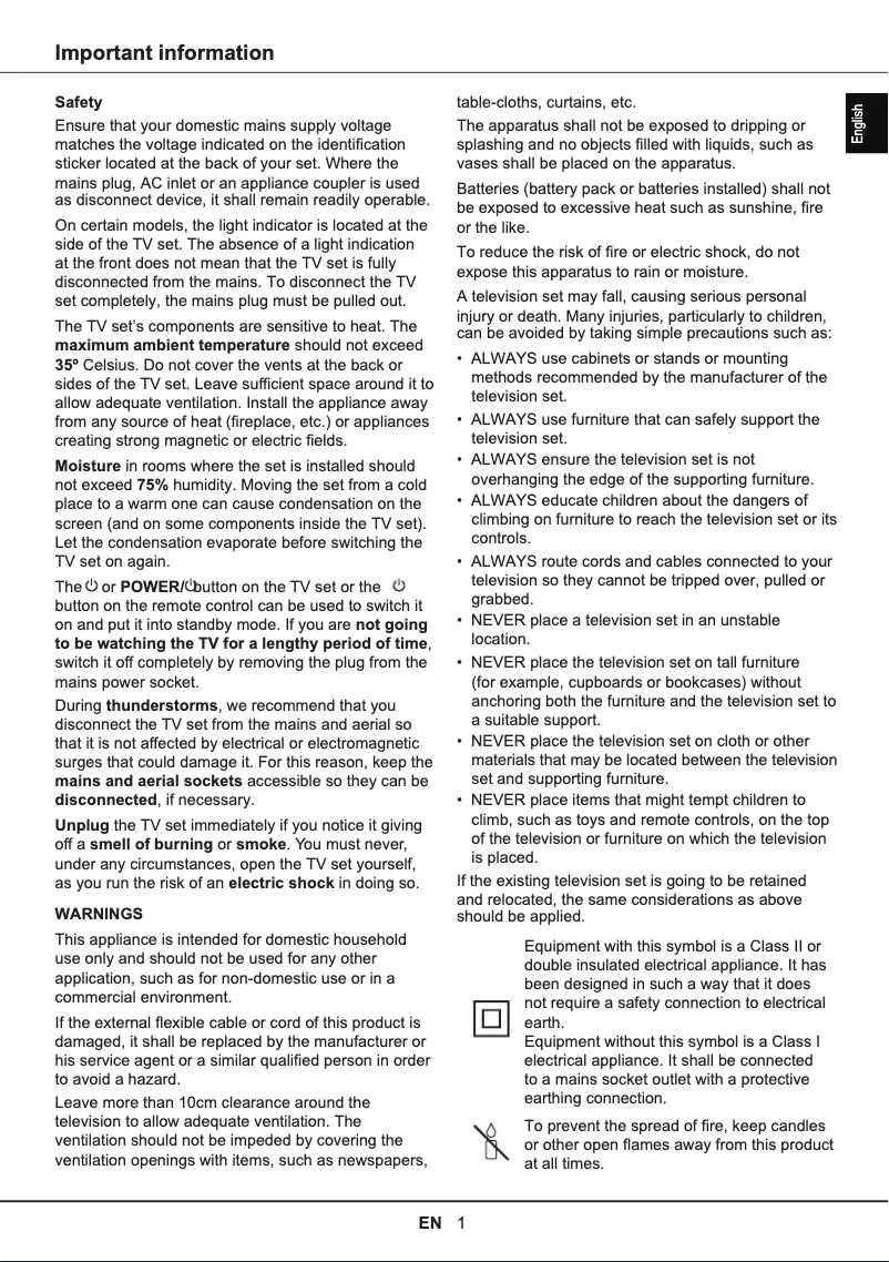 Page 1 de la notice Manuel utilisateur TCL 75C745K