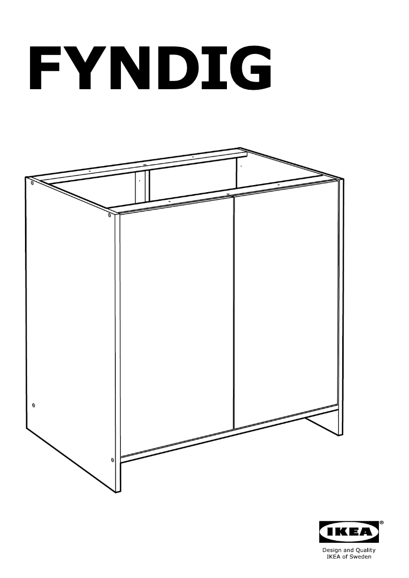 Page 1 de la notice Mode d'emploi Ikea FYNDIG